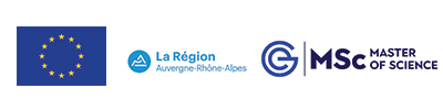 Home logos EU, Région Auvergne-Rhône-Alpes, MSc Master of Science